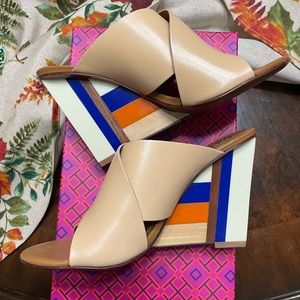 Tory Burch Color Block Mules
